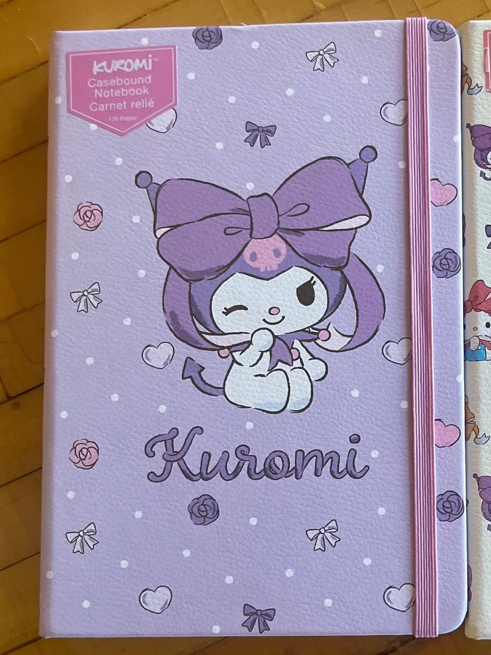Hello Kitty and Friends Kuromi Lavender Hardcover Casebound Notebook NEW NWT